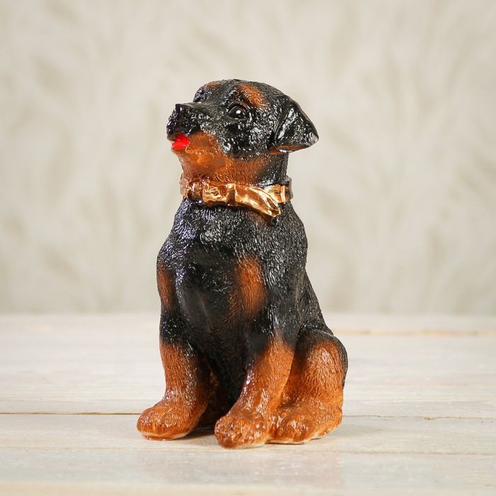 Копилка "Ротвейлер" маленький 15 см