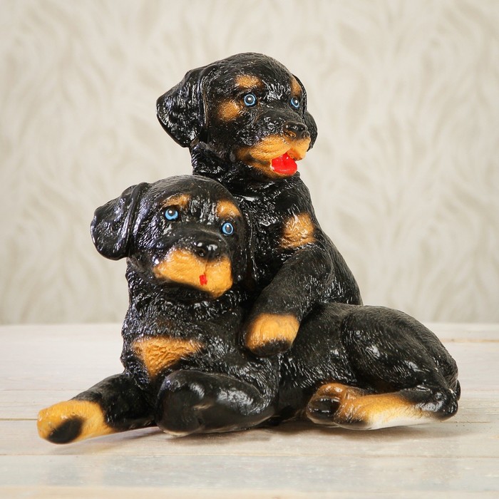 Копилка "Пара собачек" 21 см, микс