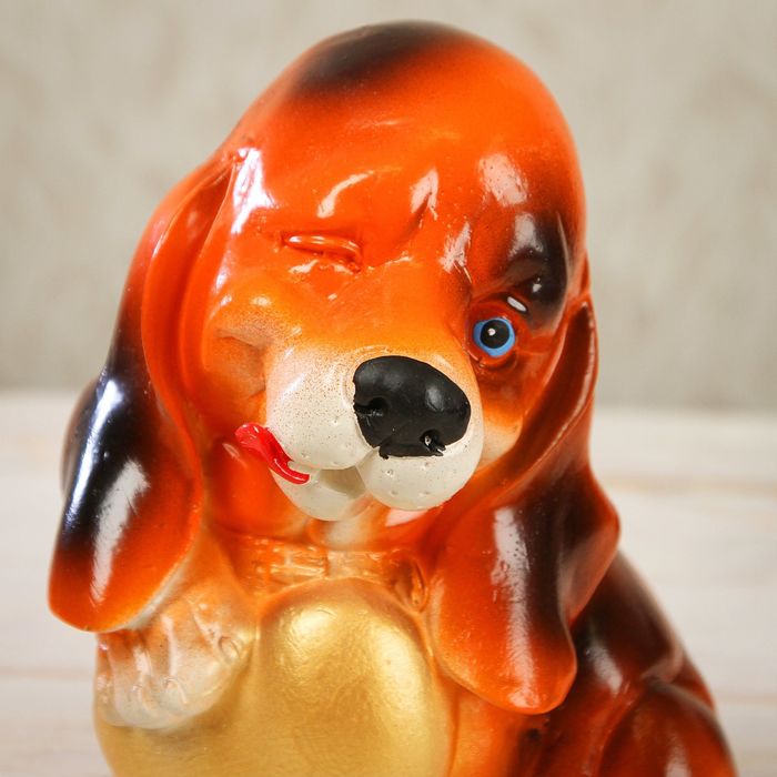 Копилка "Собака с сердцем" 22 см