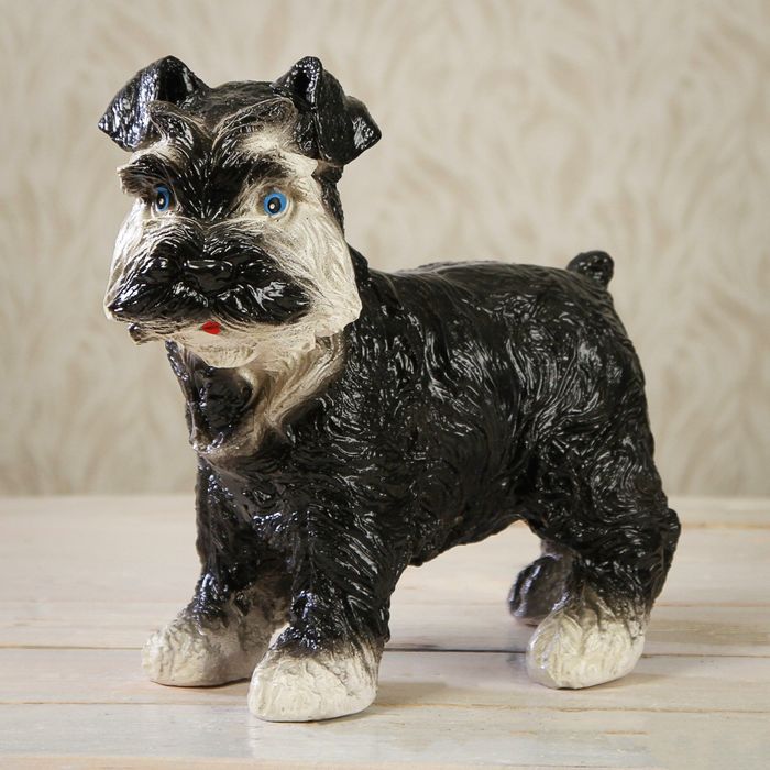 Копилка "Терьер на ножках" 24 см, микс