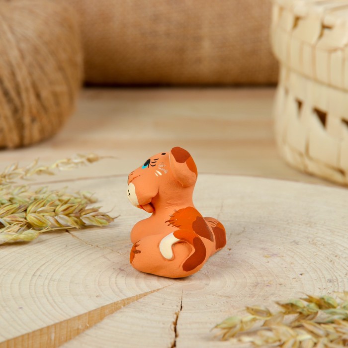 Сувенир ковровская глиняная игрушка «Собачка»