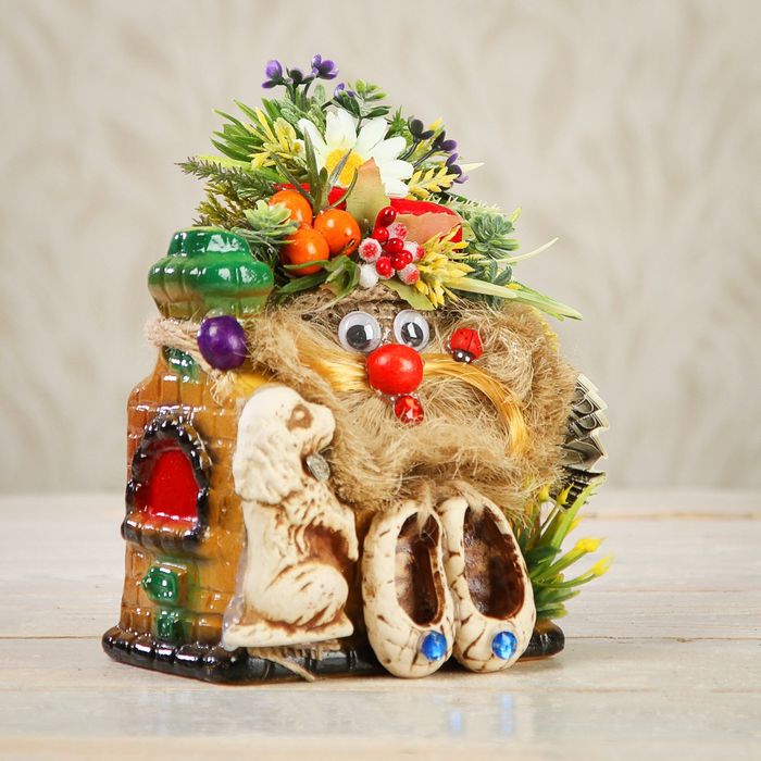 Оберег "Домовёнок с собакой"