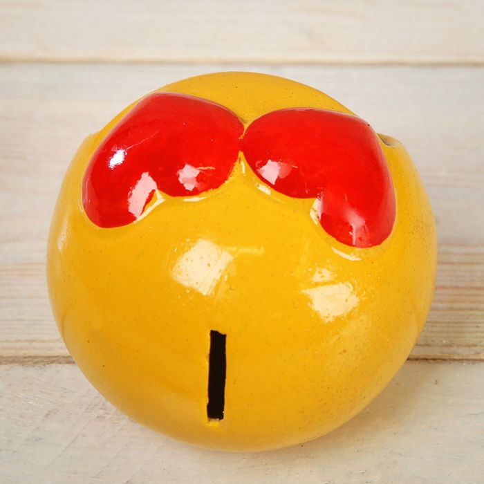 Копилка "Влюблённый смайлик", глянец