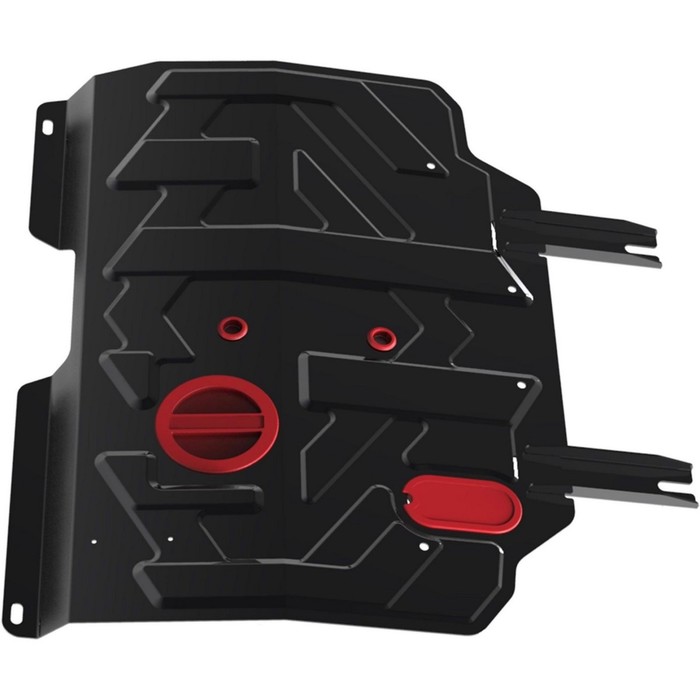 Защита картера и КПП АвтоБРОНЯ для Geely Emgrand EC7 (V - 1.5; 1.8) 2011-2016, крепеж в комплекте, сталь, 2 мм, 111.01902.1