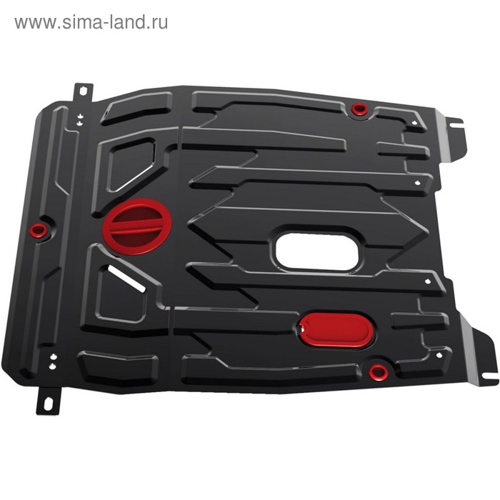 фото Защита картера и кпп автоброня для chevrolet lacetti рынок узбекистан, 2004-2013/daewoo gentra ii 2013-2016/ravon gentra 2015-н.в., сталь 1.8 мм, с крепежом, 111.01312.1