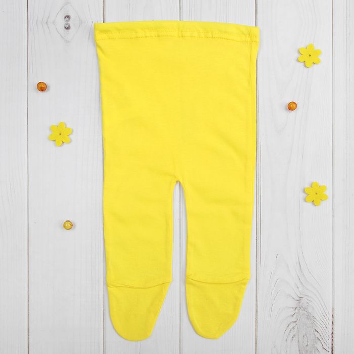 Ползунки для девочки, рост 74 см (48), цвет жёлтый 208_М