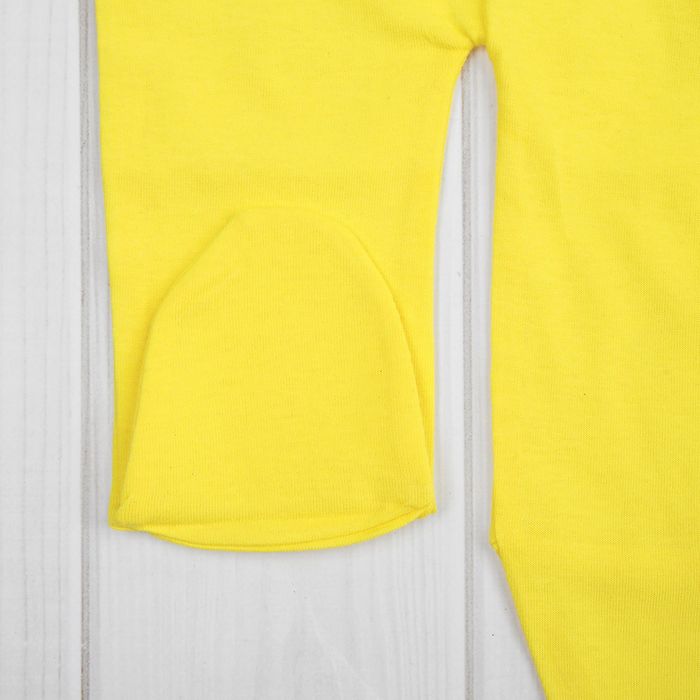 Ползунки для девочки, рост 74 см (48), цвет жёлтый 208_М