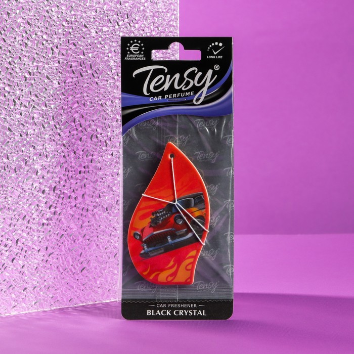 

Ароматизатор подвесной Tensy картонный, Чёрный Лёд TA-01