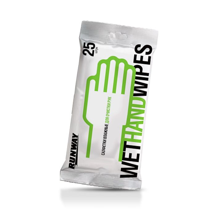 Салфетки влажные для очистки рук RunWay