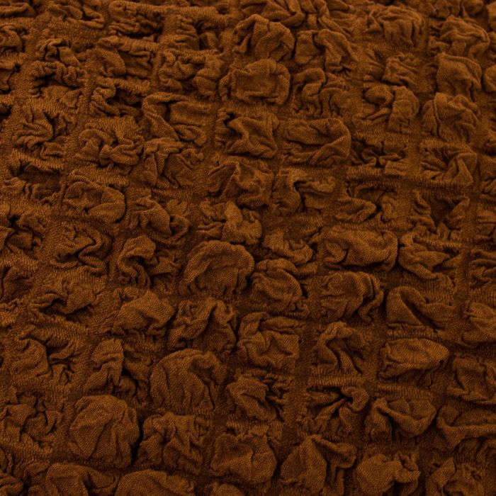 Чехол для мягкой мебели DO&CO, диван угловой 2-х предметный, кресло 1шт, шоколадный, п/э