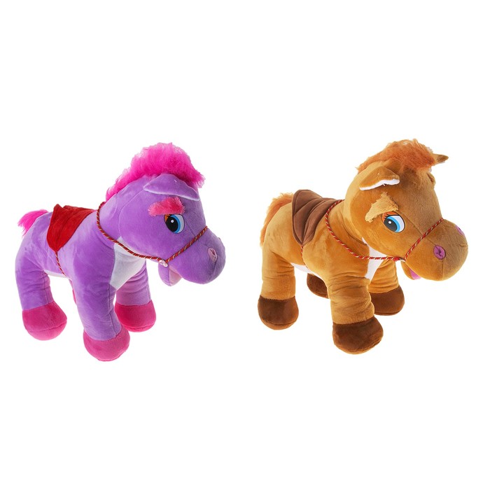 Мягкая игрушка "Лошадь с белой грудкой", цвета МИКС