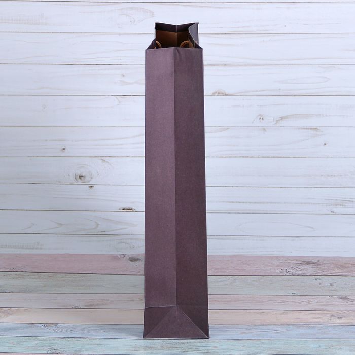 Пакет крафт "Новогодние подарки", 31,5 х 9,5 х 41,5 см