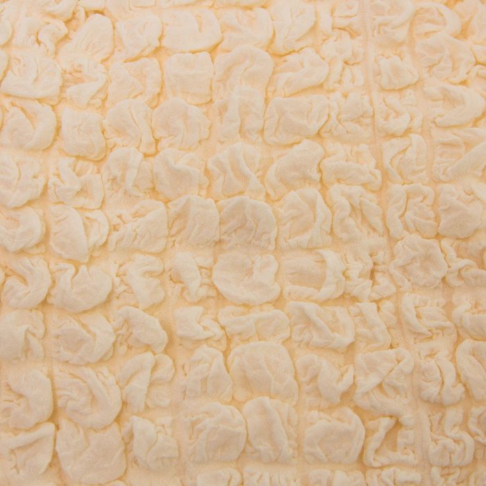 Чехол для мягкой мебели DO&CO, диван угловой 2-х предметный, кресло 1шт, кремовый, п/э