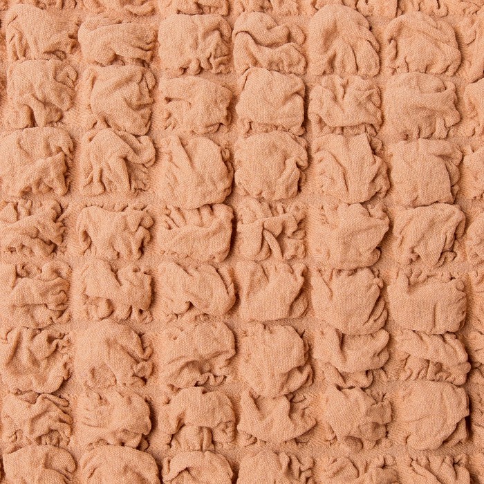 Чехол для мягкой мебели DO&CO, диван угловой 2-х предметный, кресло 1шт, сер-корич, п/э