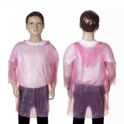 Дождевик детский «Весело гулять», розовый