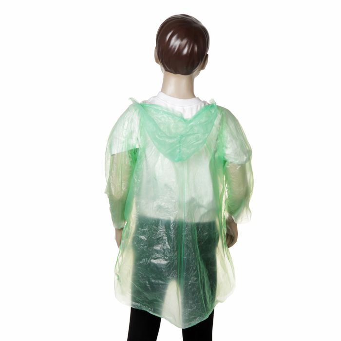 Дождевик детский "Весело гулять", зеленый