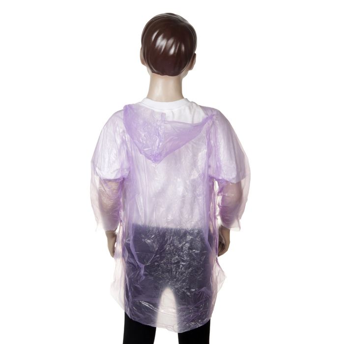 Дождевик детский "Весело гулять", фиолетовый