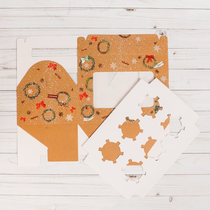 Коробочка для кексов «Вкусности», 24 х 16 х 10 см