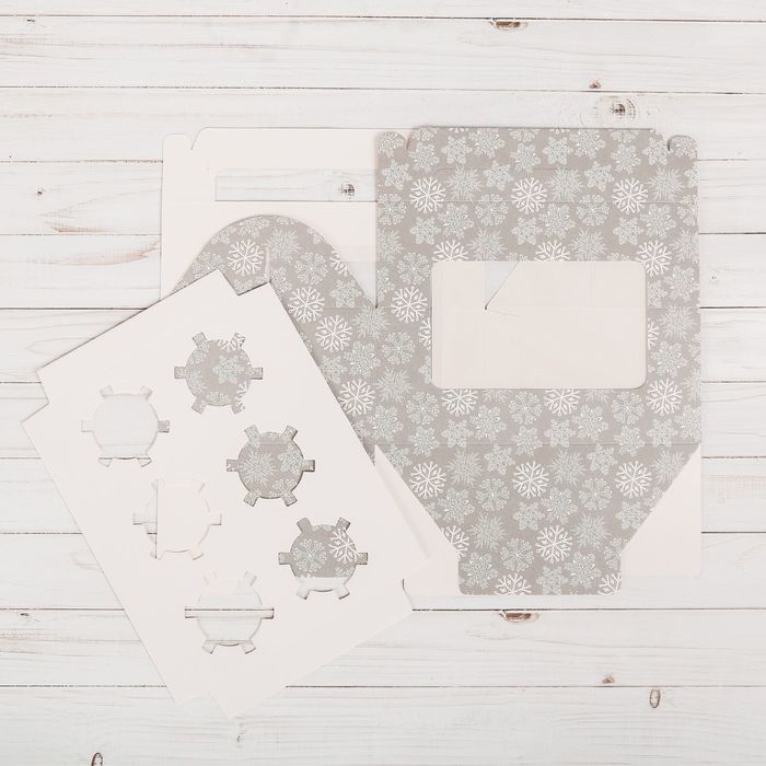 Коробочка для кексов «Зима», 24 х 16 х 10 см