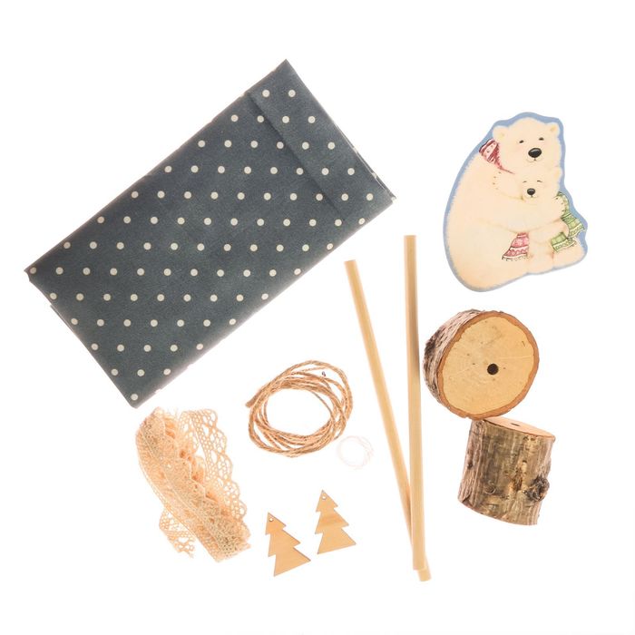 Ёлки на подставке «Зимушка», набор для шитья, 10,5 × 16 × 5 см