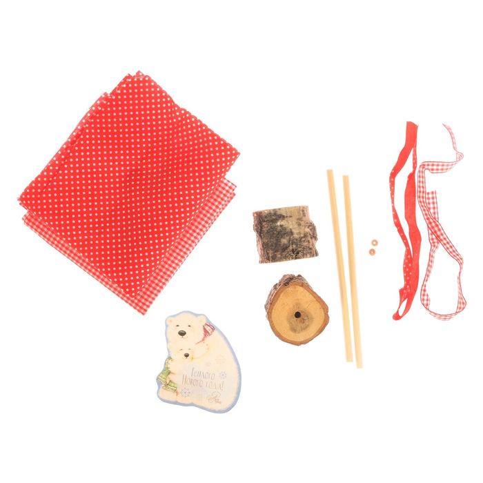 Фигурки на подставке «Новогодние олени», набор для шитья, 10,7 × 16,3 × 5 см