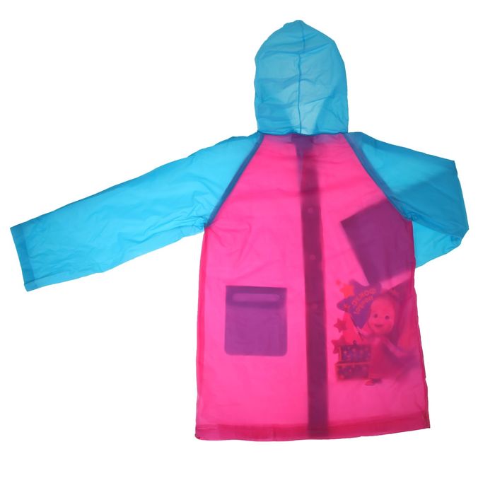 Дождевик детский "Фокус покус!" Маша и Медведь, р-р M, рост 100-110 см