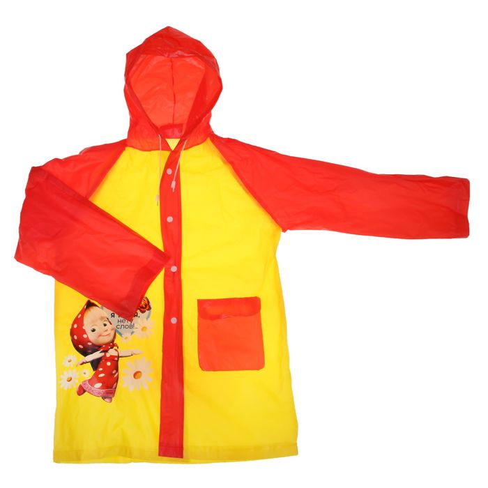 Дождевик детский "Маша" Маша и Медведь, р-р S, рост 92-98 см