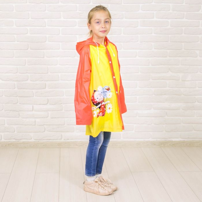 Дождевик детский "Маша" Маша и Медведь, р-р L, рост 110-120 см