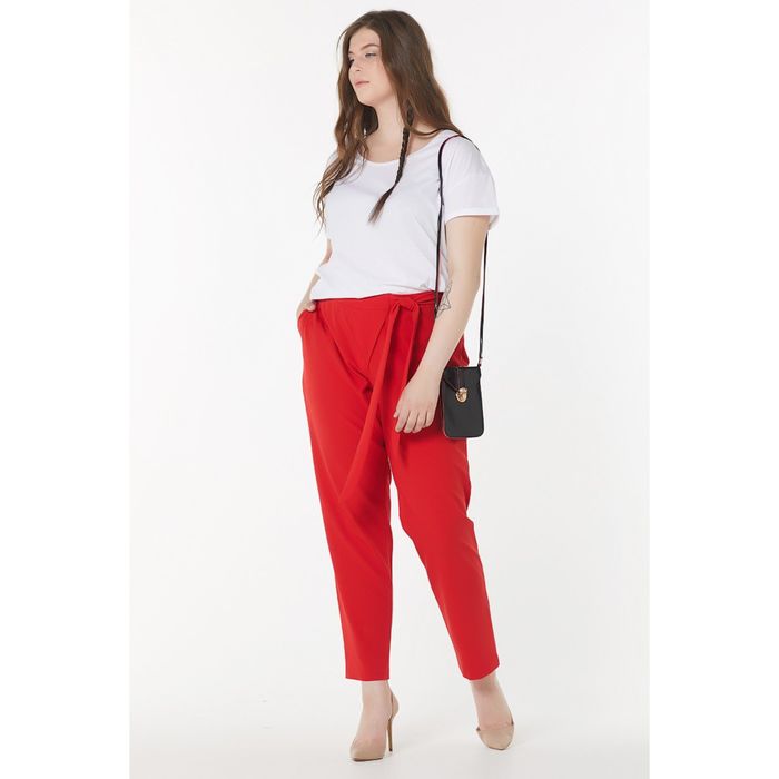 Брюки женские, размер 56, цвет красный 2-452-03