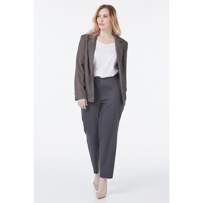 Брюки женские, размер 50, цвет серый 2-454-11