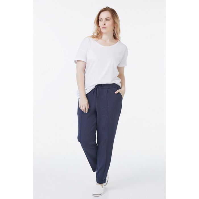 Брюки женские, размер 50, клетка синяя 2-455-08