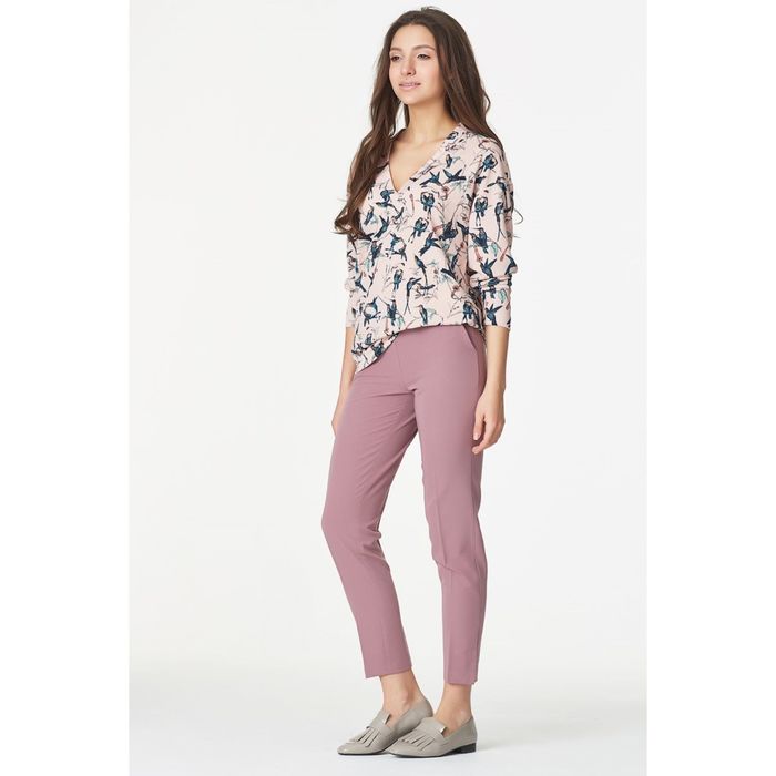 Брюки женские, размер 42, цвет пыльная роза 463-04