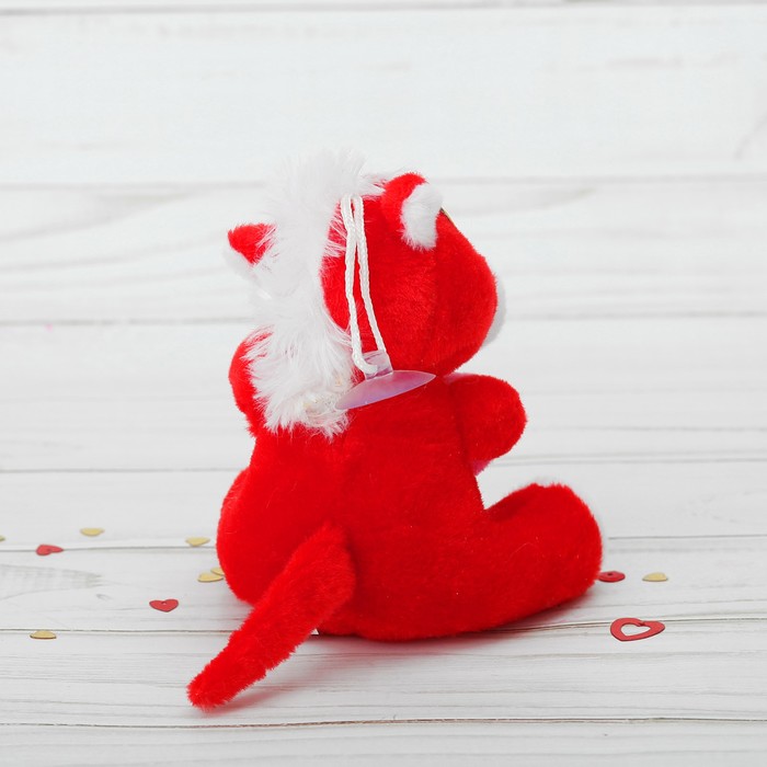 Мягкая игрушка присоска "Лошадь" с сердцем, цвета Микс