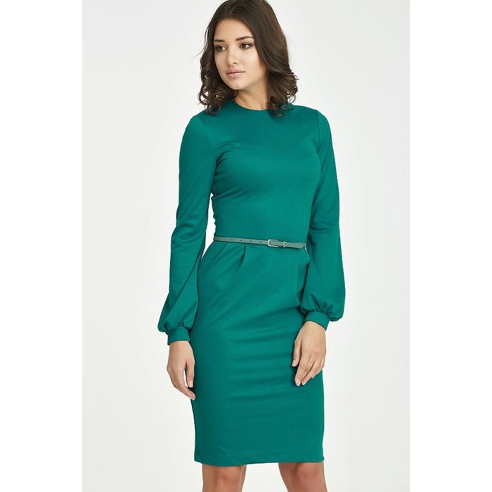 Платье женское, размер 44, цвет изумрудный 781-15
