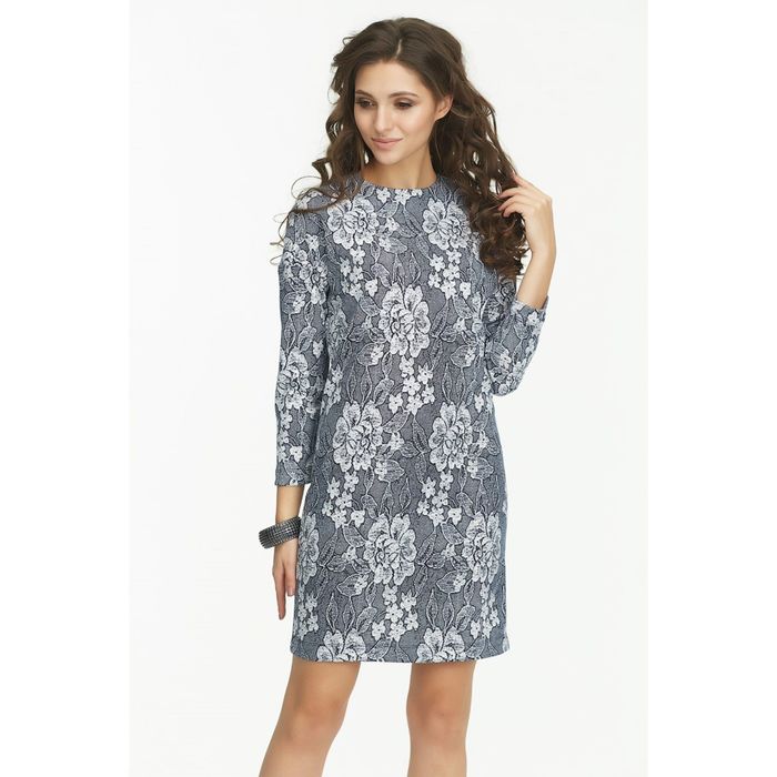 Платье женское, размер 44, цвет тёмно-синий 102-08