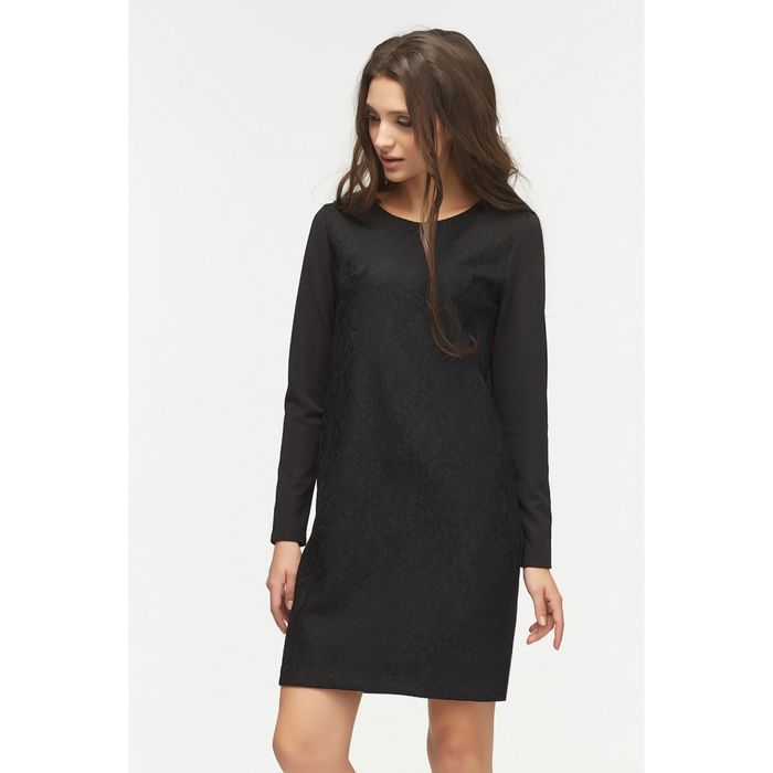 Платье женское, размер 44, цвет чёрный 108-01