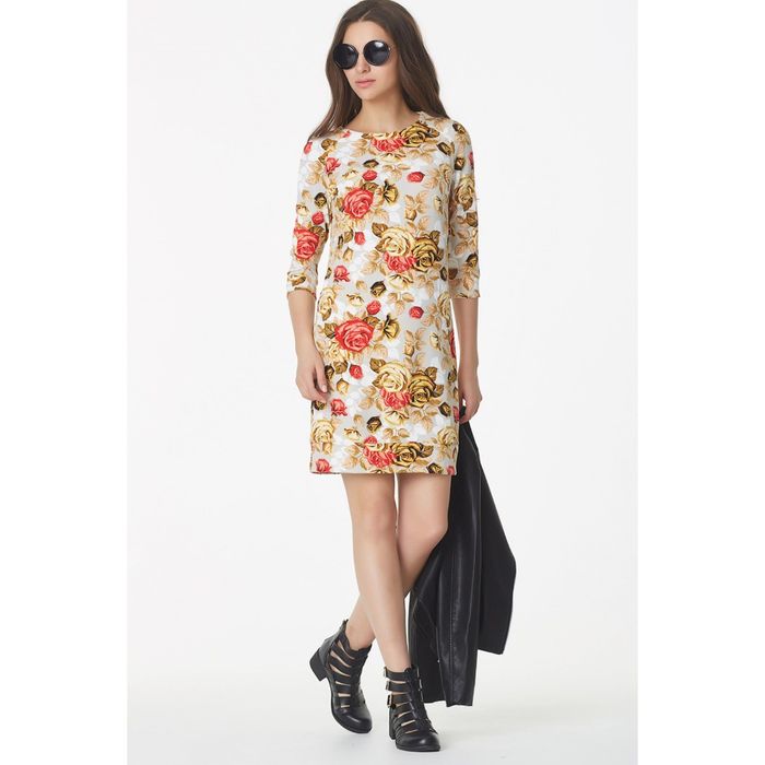 Платье женское, размер 44, цвет золотой 169-07