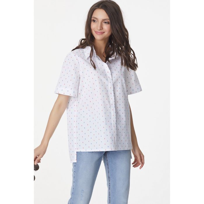 Рубашка женская, размер 44, цвет белый 266-02
