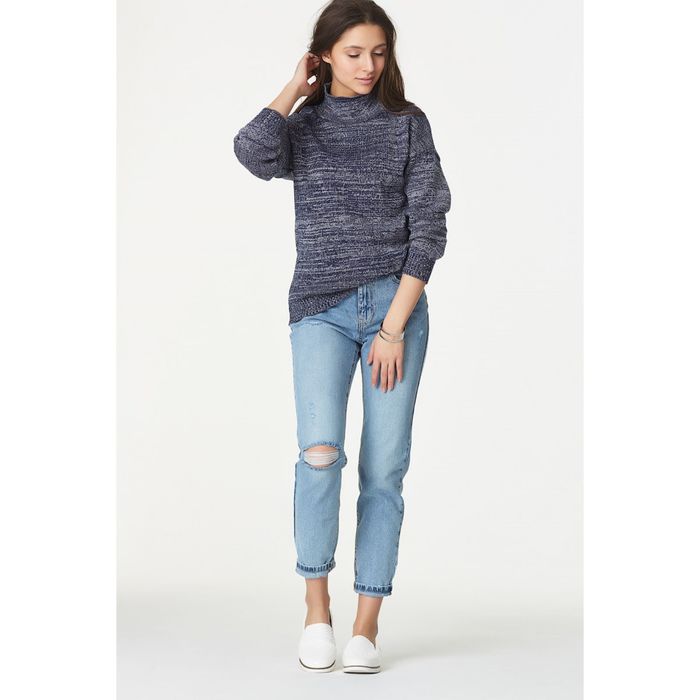 Свитер женский, размер 40, цвет меланж синий 9170-08
