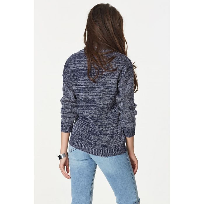 Свитер женский, размер 40, цвет меланж синий 9170-08