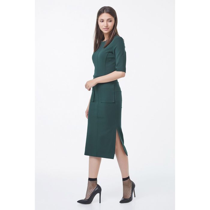 Платье женское, размер 44, цвет зелёный 194-15