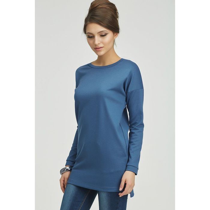 Туника женская, размер 48, цвет джинсовый 155-08