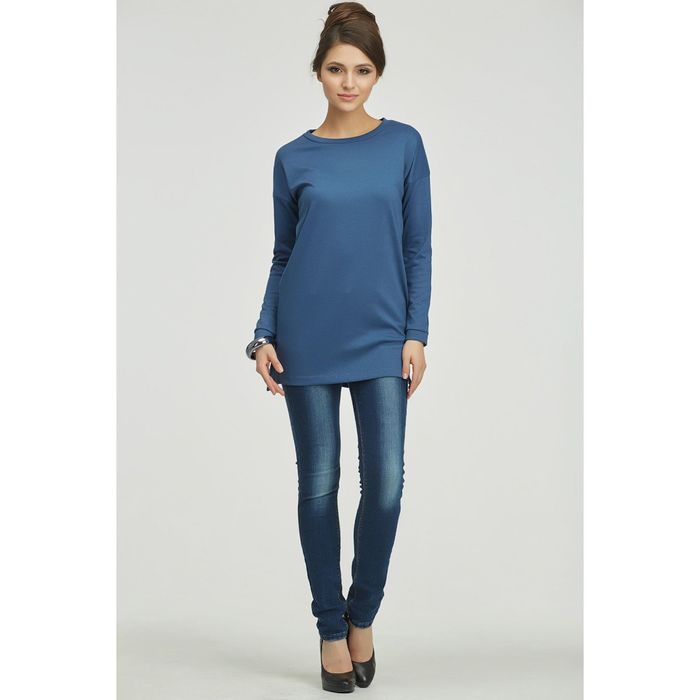 Туника женская, размер 48, цвет джинсовый 155-08