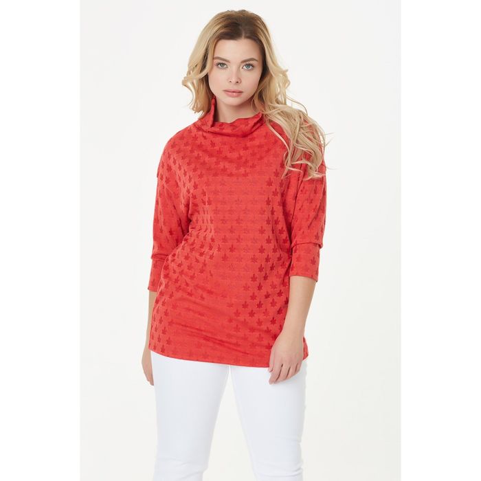 Туника женская, размер 52, цвет красный 2-501-03