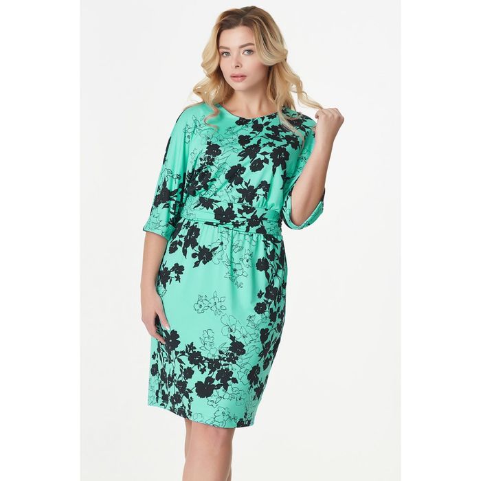 Платье женское, размер 52, цвет зелёный 2-108-15