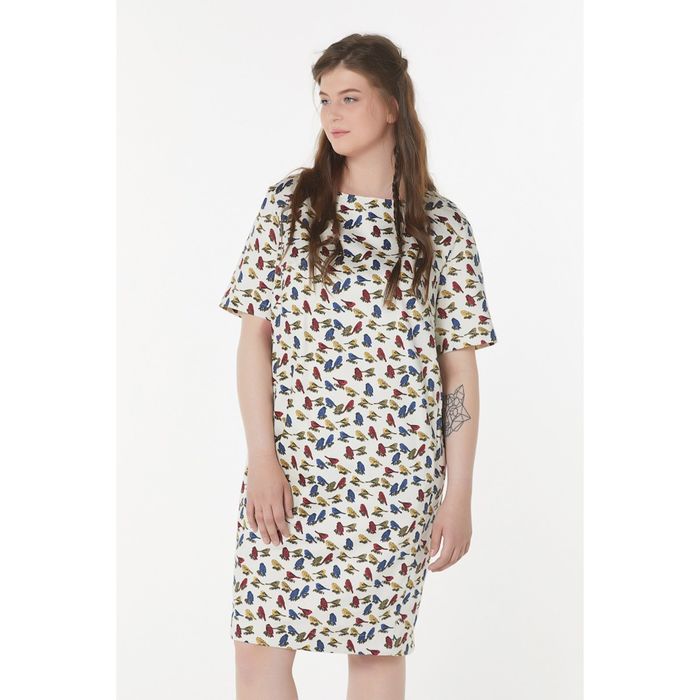 Платье женское, размер 50, цвет белый 2-109-02