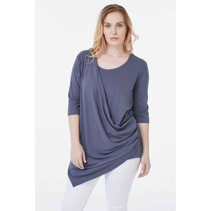 Туника женская, размер 50, цвет серый 2-512-11