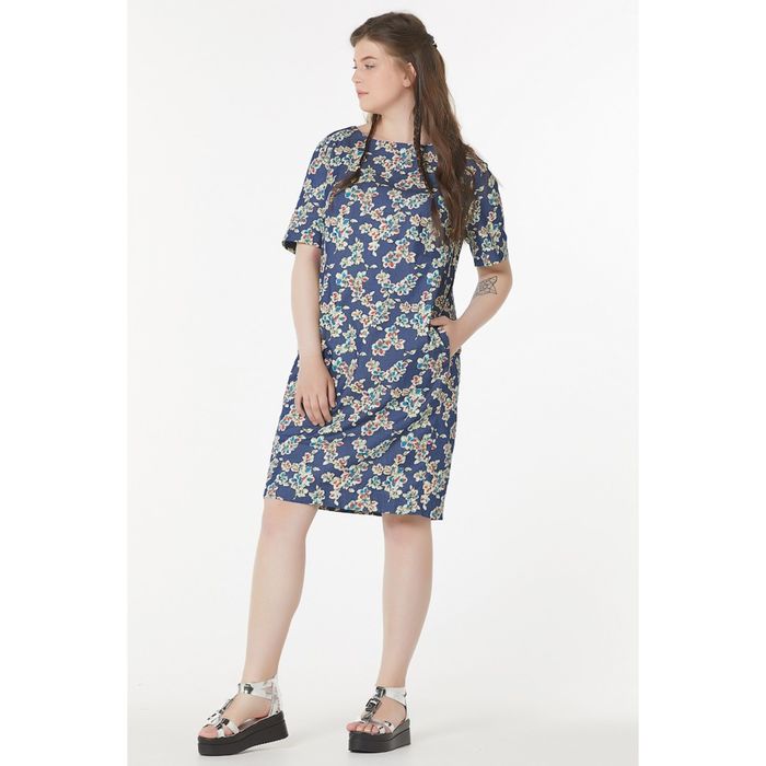 Платье женское, размер 54, цвет джинсовый 2-109-10