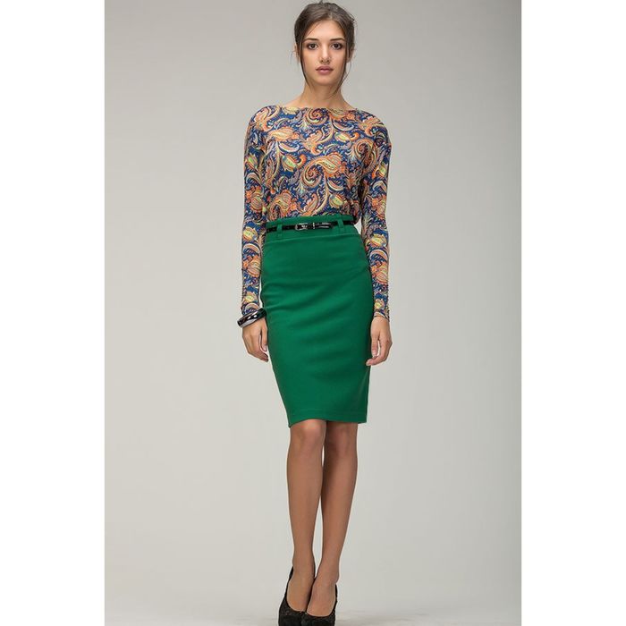 Юбка женская, размер 42, цвет зелёный 405-15