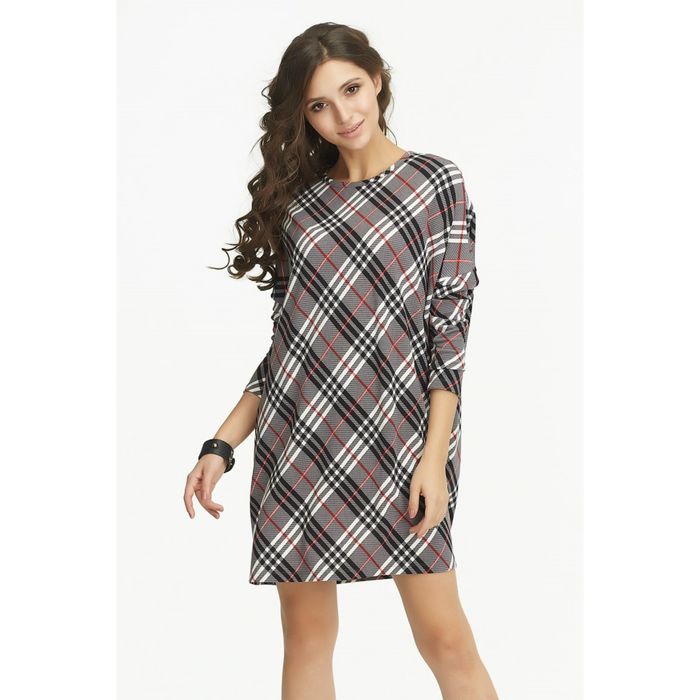 Платье женское, размер 48, цвет серый 735-11